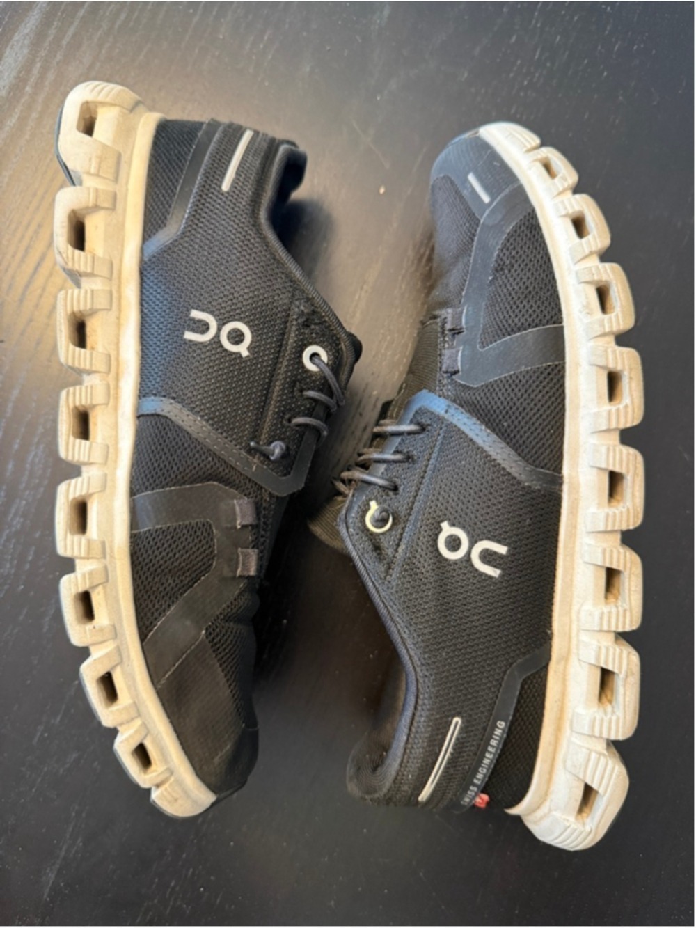 On Cloud 6 Black Women's Running Shoes Sneakers Size 8 - Picture 6 of 9